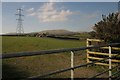 Field and pylon near Cutwellcoombe