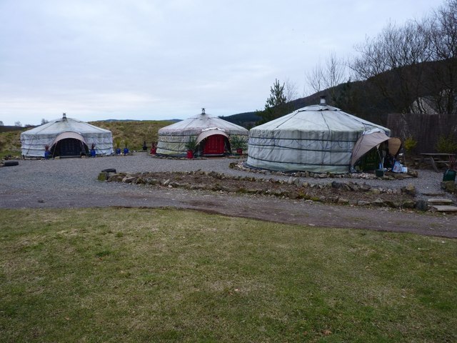Mongolian yurts at the Galloway Activity Centre