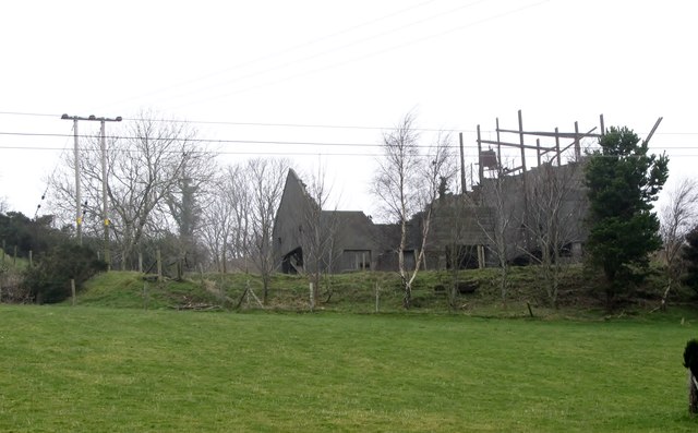 Derelict quarry hoppers south of the... © Eric Jones cc-by-sa/2.0 ...