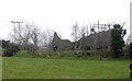 Derelict quarry hoppers south of the Mullaghgariff turnoff