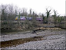 NZ1465 : Remains of steam drifter, Ryton riverside by Andrew Curtis
