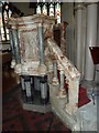 All Saints, Ryde: pulpit (side)