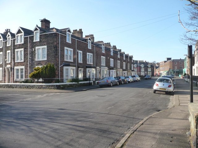 Three-storey houses in Station Street, Maryport