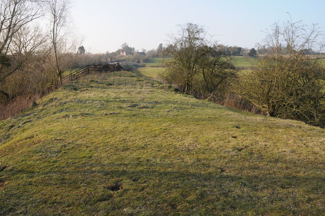 Former railway embankment at Tewkesbury