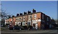 Barbers shop and housing off Knutsford Road