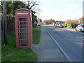 Stoborough: phone box on the Corfe Road