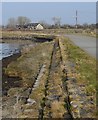 Ffordd ar lan y Foryd / Road along the Foryd shore