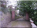 Gates into churchyard