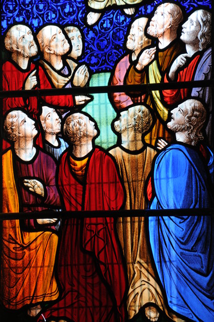 Stained glass window, Brookthorpe
