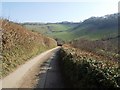 Lane from Lower Ashton to Doddiscombsleigh