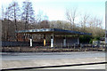 Disused petrol station