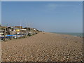 Sail boats and shingle on West Kingston beach