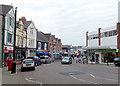 Eastern edge of the pedestrianised part of Holton Road, Barry