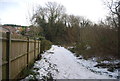 Snowy path , Fox Burrow Wood