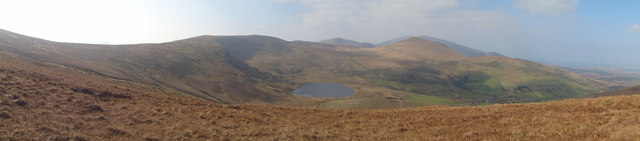 Looking west from the upper slopes of Knockbeg