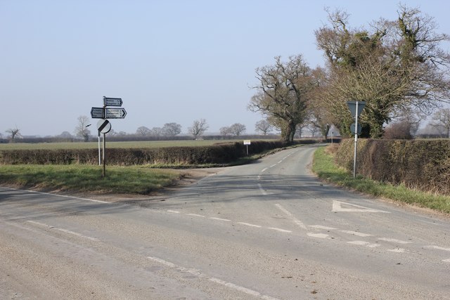 Junction of Main Road and Lesters Lane, Gorstella