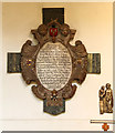 All Hallows, Tottenham - Wall monument