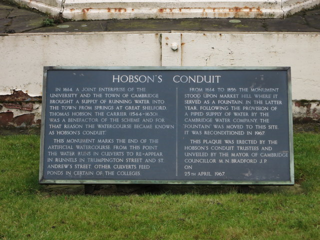 Hobson's Conduit sign