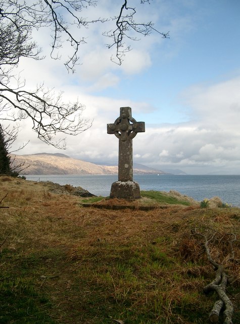 Celtic Cross memorial, Torosay Castle, Isle of Mull
