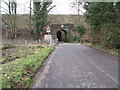 Road to Copt Hall passes under railway