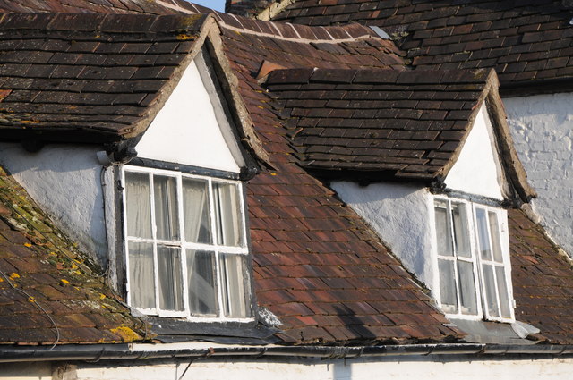Dormer windows in a cottage