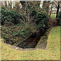 Dowlais Brook flows away from Waun Road, Cwmbran 