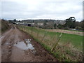 Approaching the rear of Troy Farm