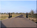 TM4171 : The new gated entrance to High Lodge by Geographer