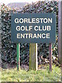 Gorleston Golf Club entrance sign