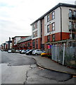 Recently-built riverside flats, Rodney Road, Newport