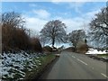 Sperry Cross with snowfall in March