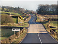 Eastbound A75 approaching the turning for Dalton