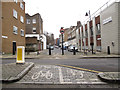Cycle markings, Margery Street / Yardley Street