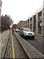 Segregated cycle lane, Margery Street