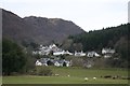 SH7863 : Trefriw from the Conwy embankment by Dave Dunford