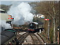 9351 approaching Williton Station - West Somerset Railway