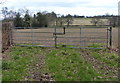 Gate onto farmland