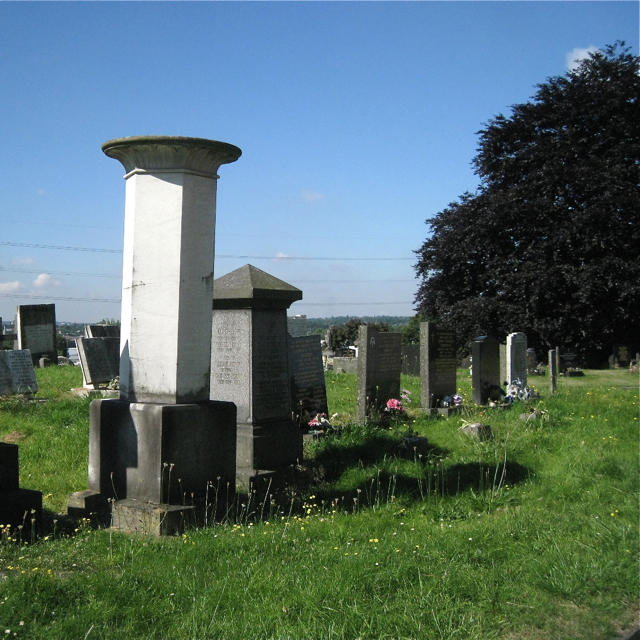Memorial column to the Holyoake family, Witton Cemetery