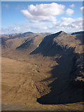 NM5533 : Upper reaches of Glen Clachaig by Karl and Ali