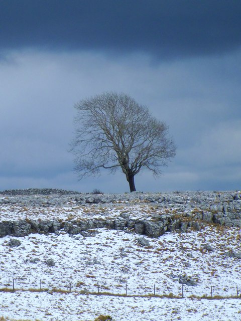 Ash, limestone and snow