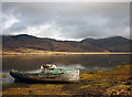 NM5328 : Abandoned boat by the Kinloch Hotel by Karl and Ali