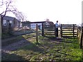 The gate for the path towards Middlewood