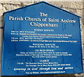 St Andrews name board, Chippenham