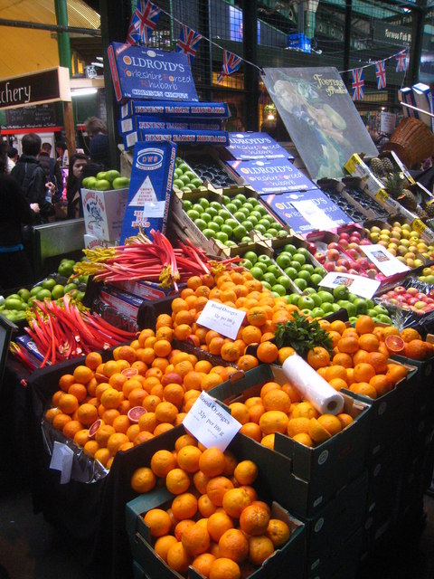 A fruit stall in Borough Market © Rod Allday :: Geograph Britain and ...