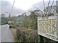 Sign beside Cheddleton bridge