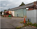 Old Derv tanks inside the former Milsteel site, Abergavenny