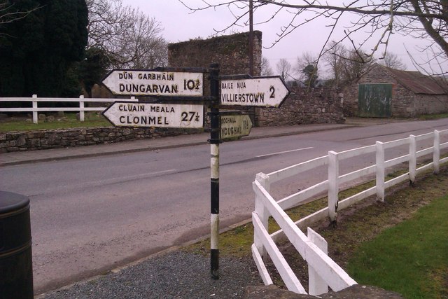 Road signs in Aglish