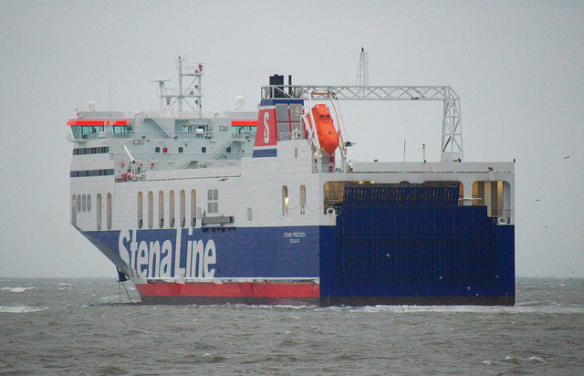 The 'Stena Precision' off Bangor