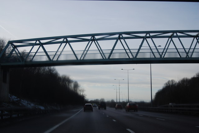 Footbridge over the M2