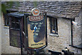 Sign, Seven Tuns Public House, Chedworth